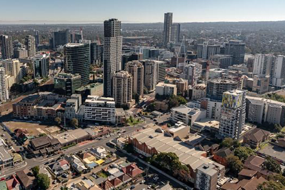 Image of Parramatta CBD illustrating the extensive nature of the finance industry in Parramatta