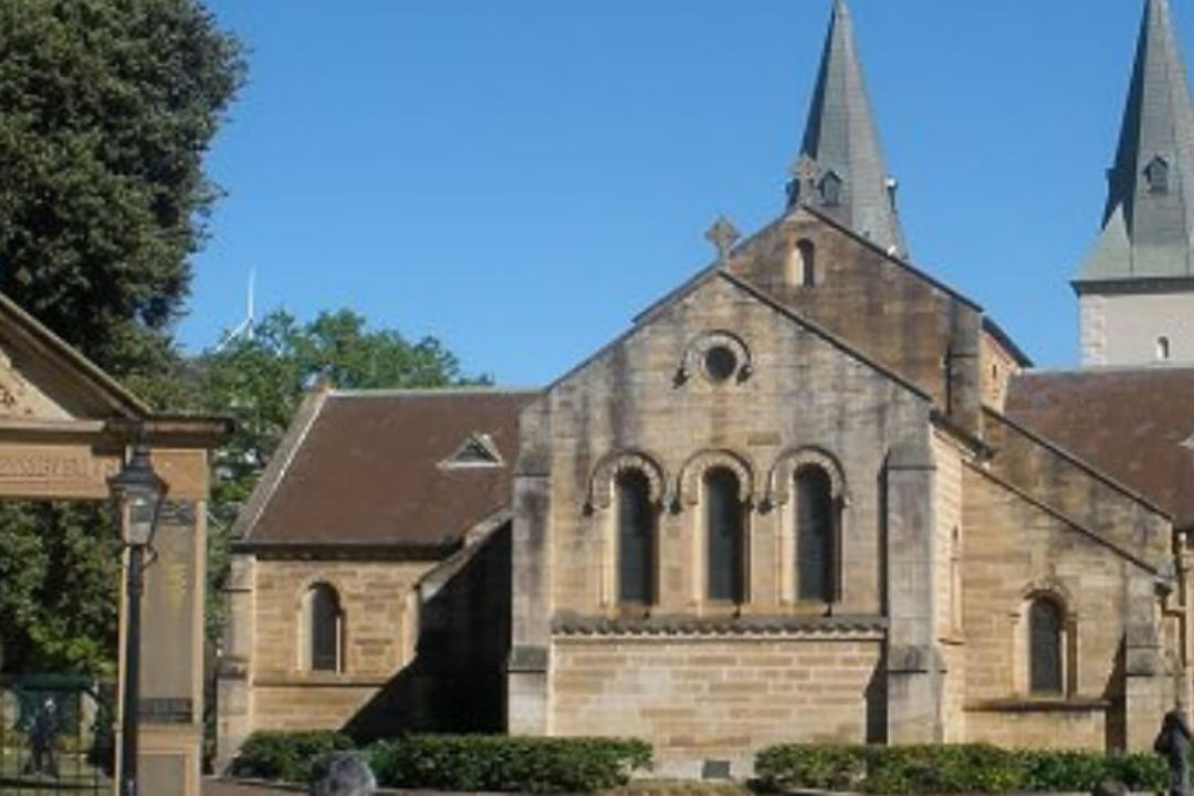 Exterior photo of St John’s church in Parramatta 