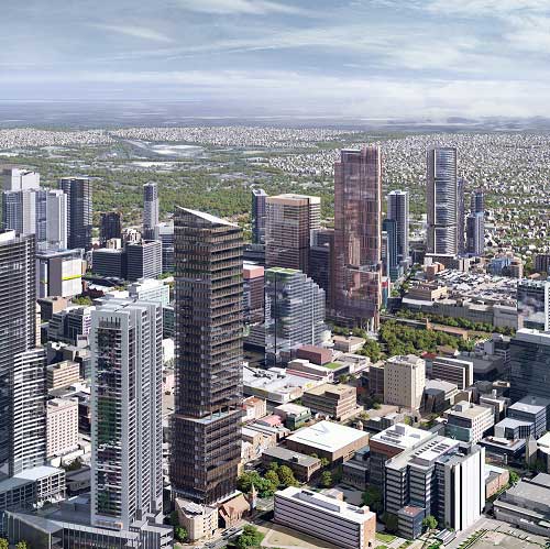 Aerial image of Parramatta CBD