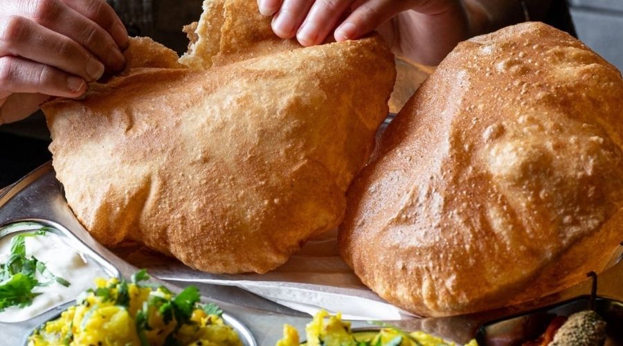 Indian bread and Dhal