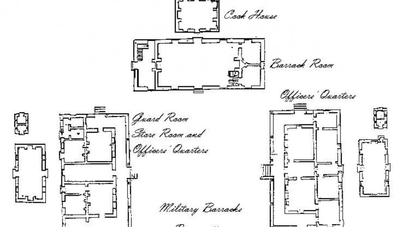 Original plans for the Barracks 