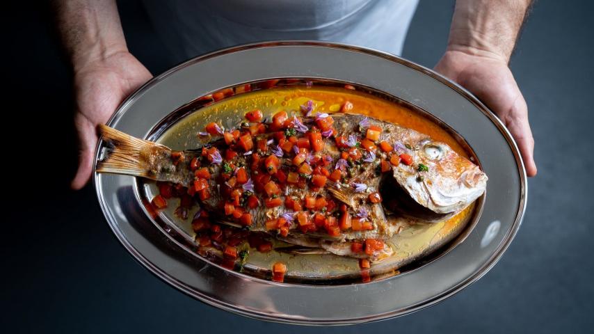 fish dish on a plate