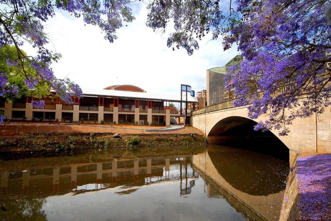 view of riverside theatres from parramatta river