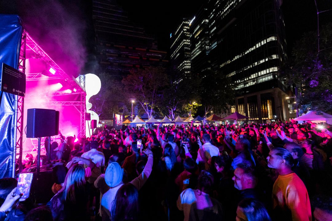 Parramatta Lanes Stage and Crowd