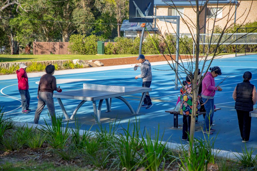 People playing ping pong