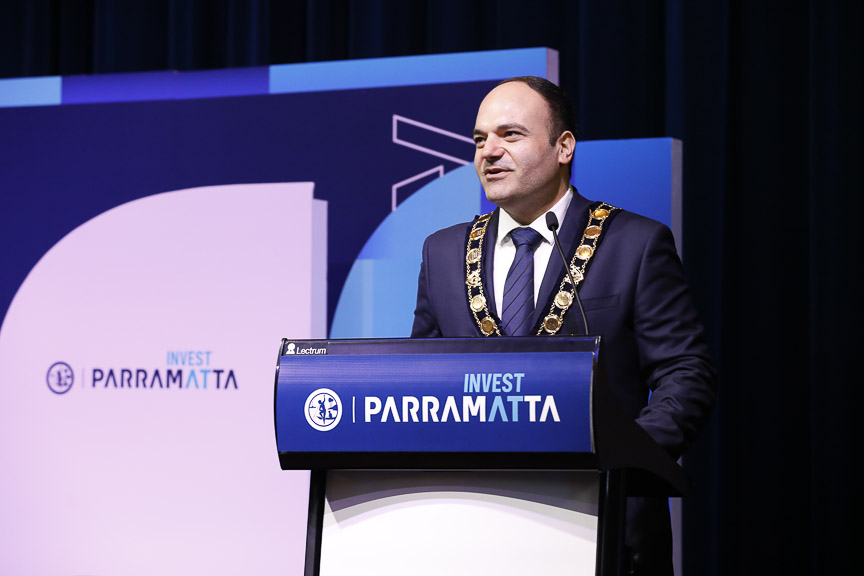 Lord Mayor giving speech