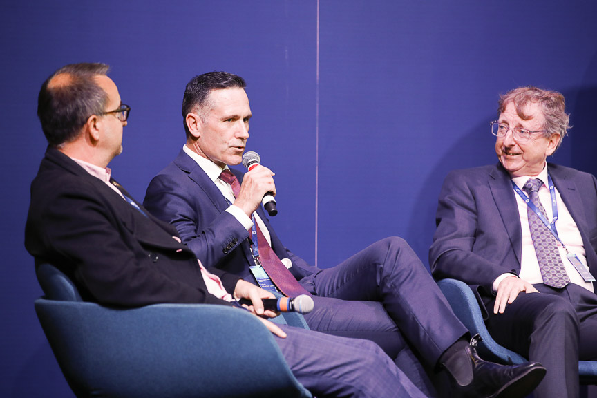 Panel of men
