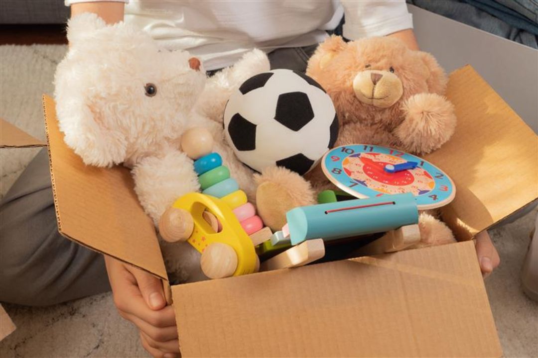 Box with children&amp;#039;s toy&amp;#039;s
