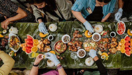 The Boodle Fight: A Filipino Feast