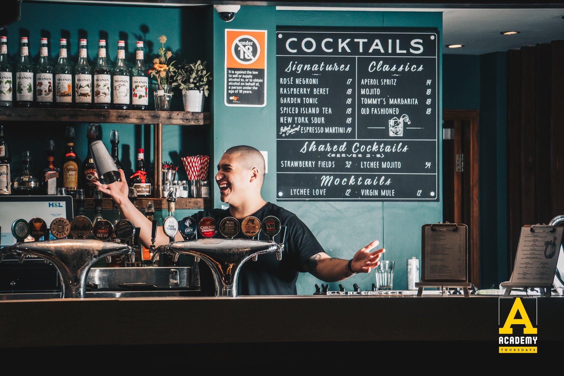 Barman at Albion Hotel