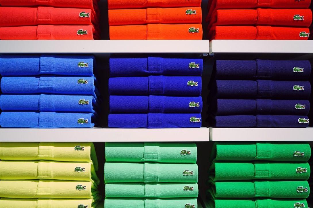 stacked lacoste t-shirts
