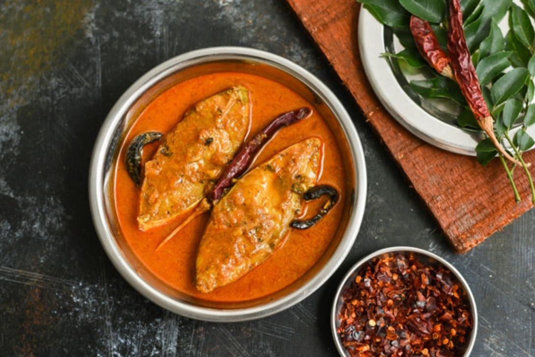 malabar curry in a dish