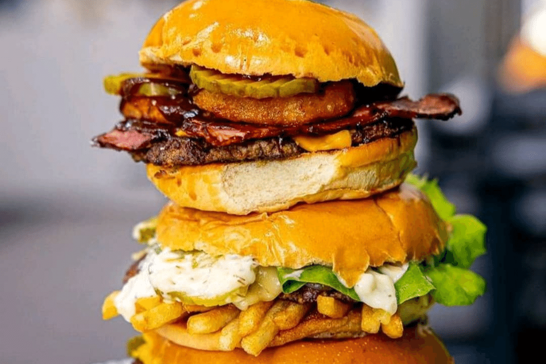 Burgers from Three Stacks