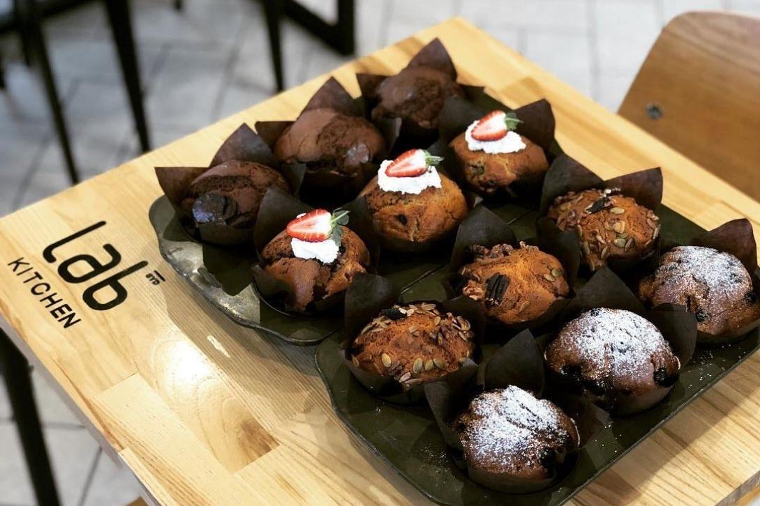 muffins on a table