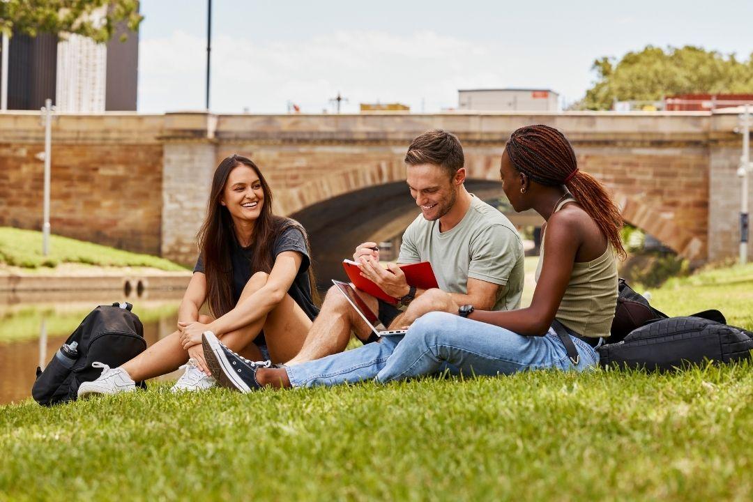 Students at Parramatta River