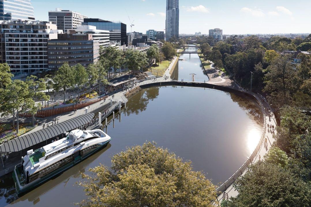 Apartments along the Parramatta River