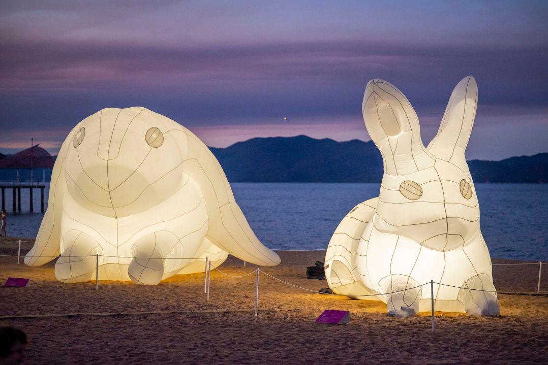 inflatable rabbits