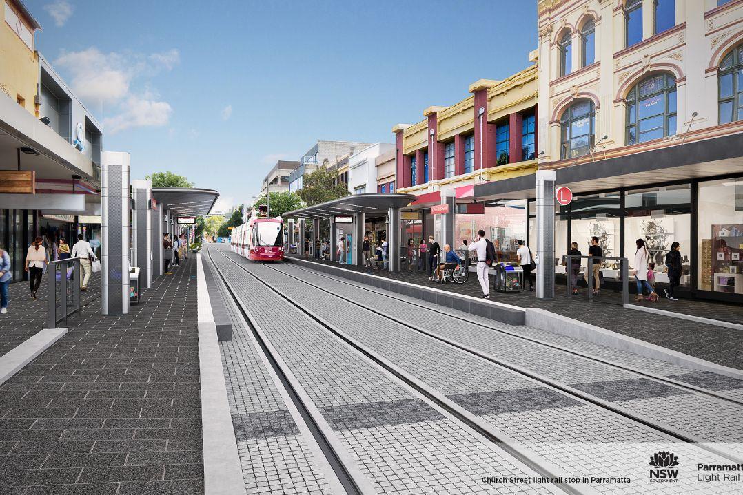 Parramatta Light Rail render