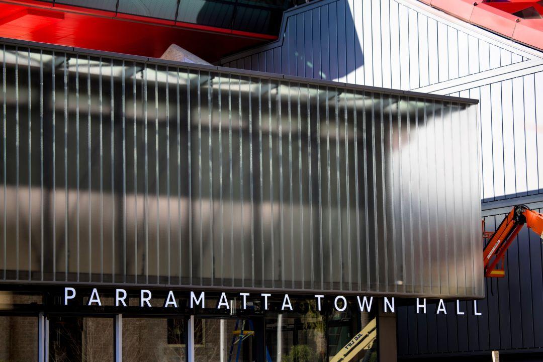 New facade of Parramatta Townhall