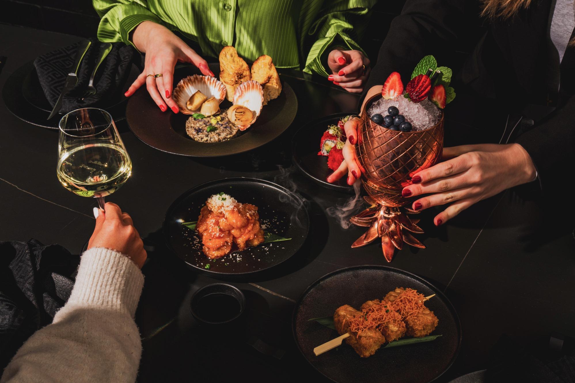 Selection of food on a table