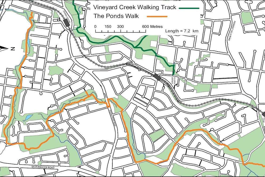 Ponds Creek Walk Map