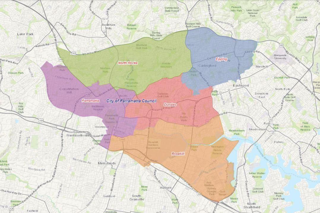 Map of wards