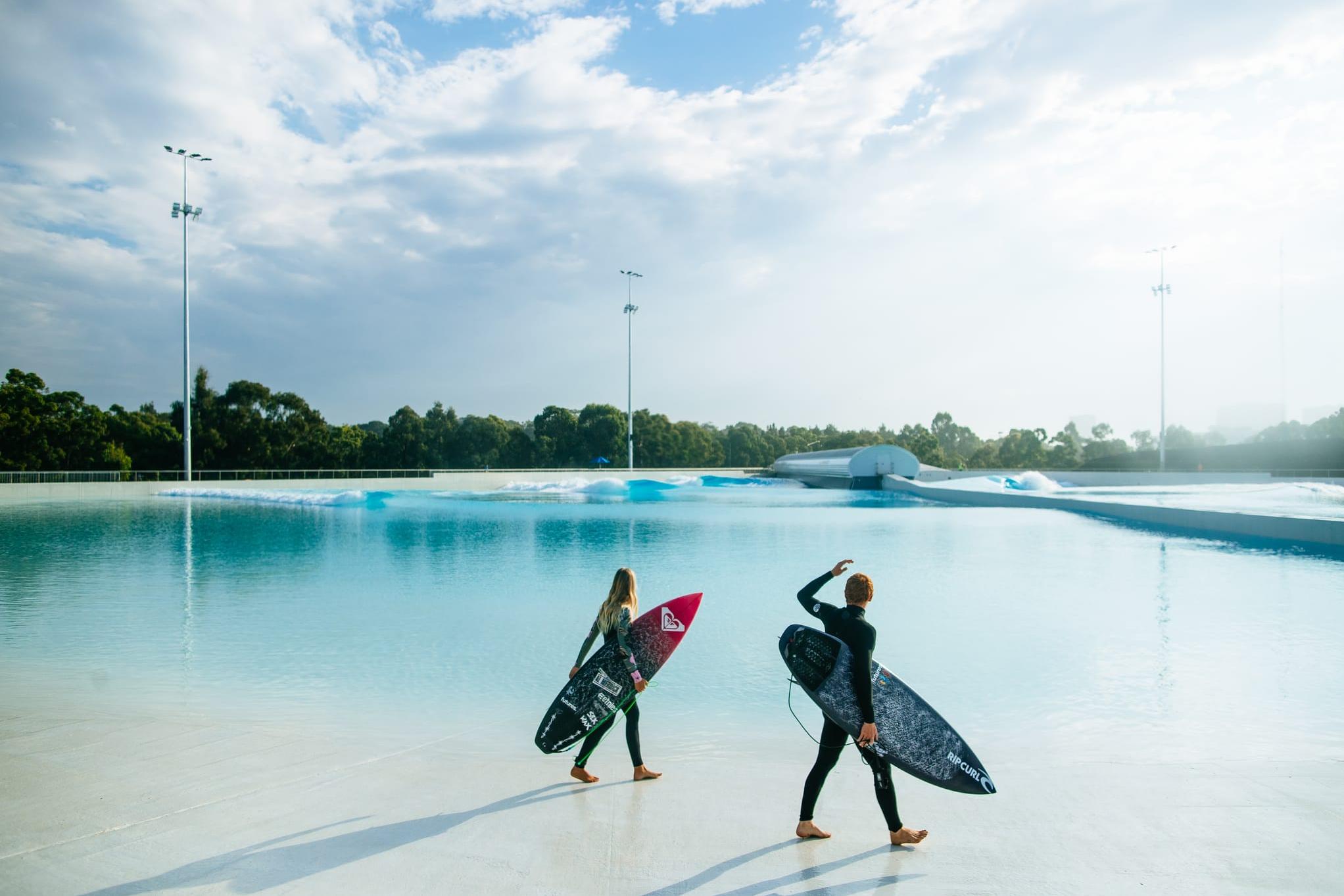 Surfers at Urbn Surf