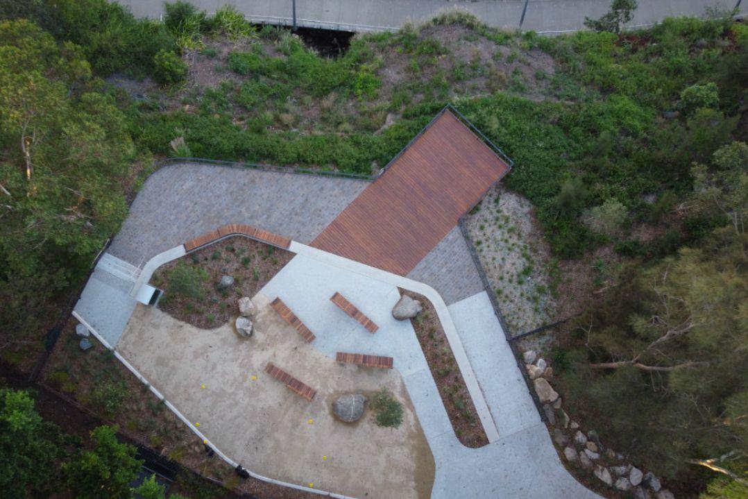 Dixon Escarpment Lookout aerial shot
