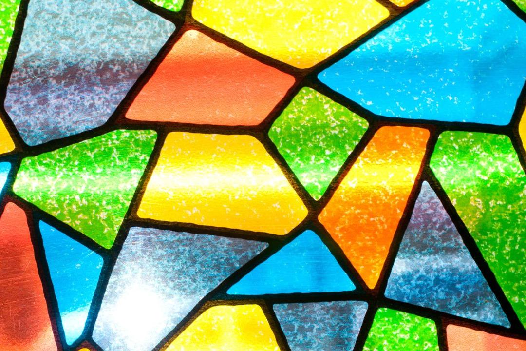 Colour shapes blended together