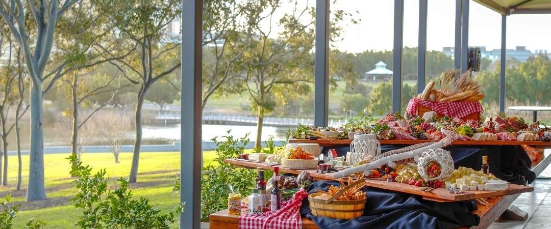 grazing table at Sydney Olympic Park