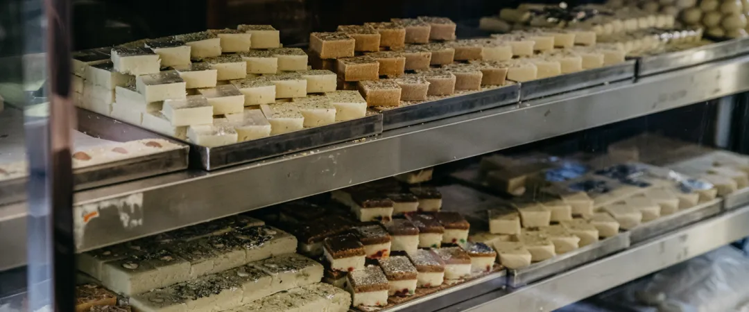 Taj Indian Sweets Display