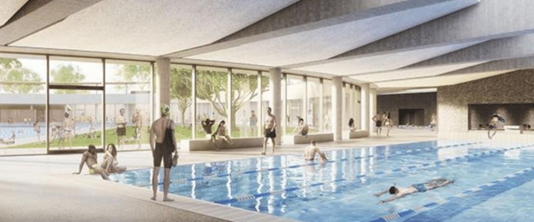An artist's impression of the new aquatic and leisure centre