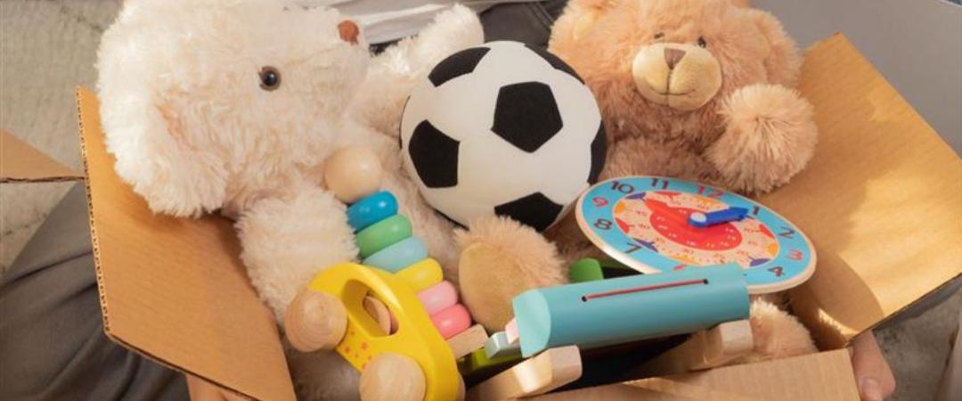Box with children's toy's