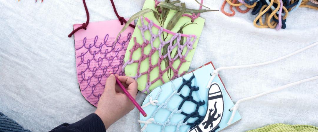 Colour weaved bags