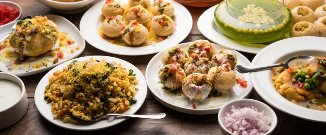 Indian food on plates