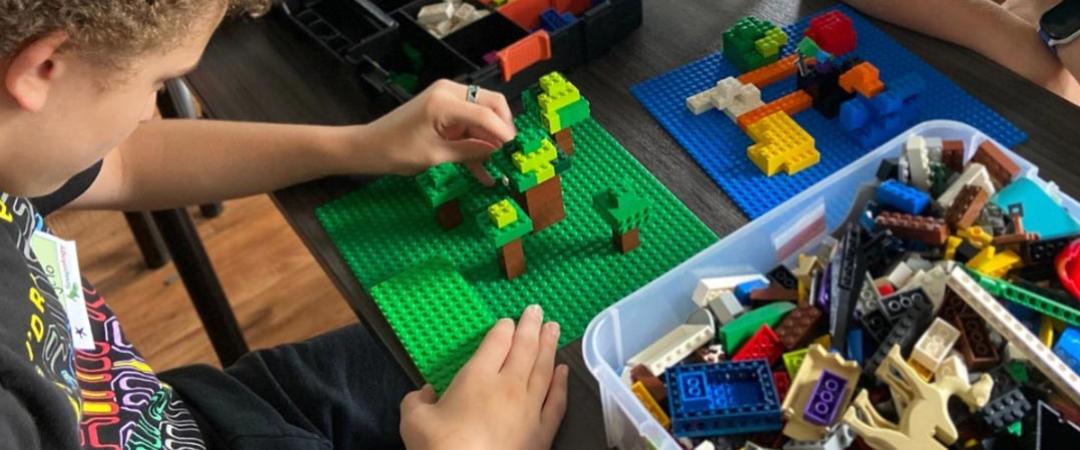 Child Playing with LEGO