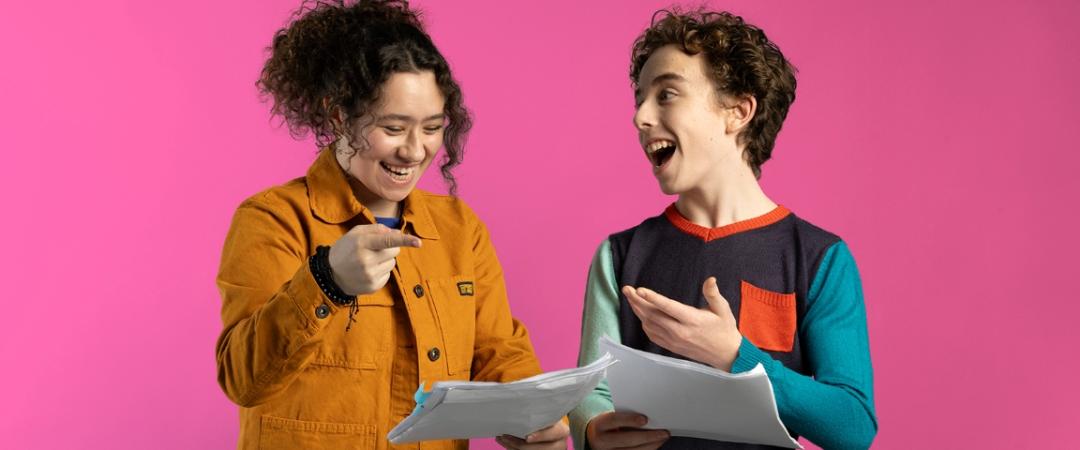 Teenagers doing a performance together