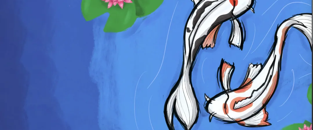 Still of Koi Fish Animation by Amira