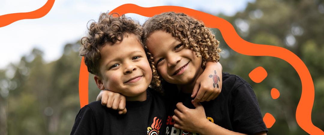 two children