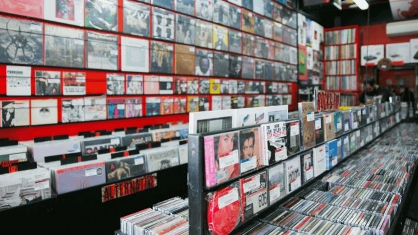 records in record store