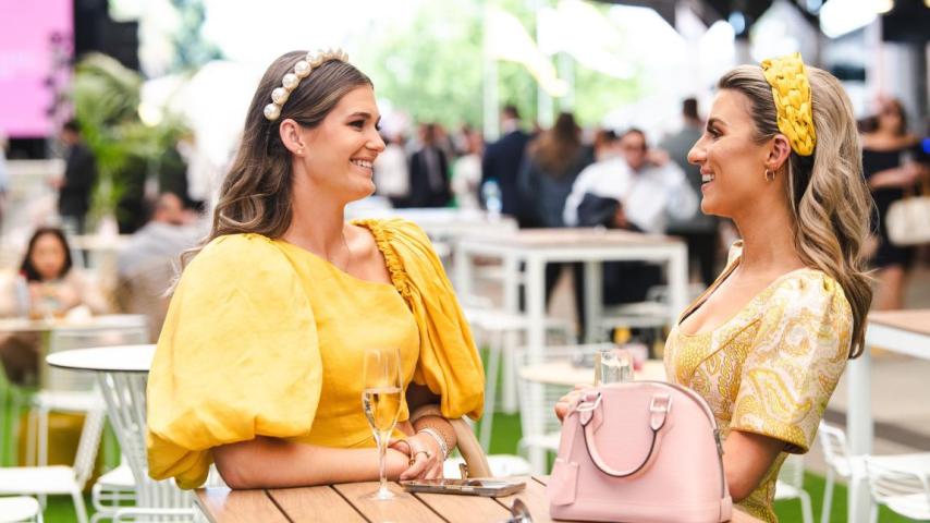 Two women dining