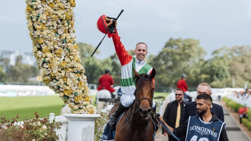 Jockey on a horse