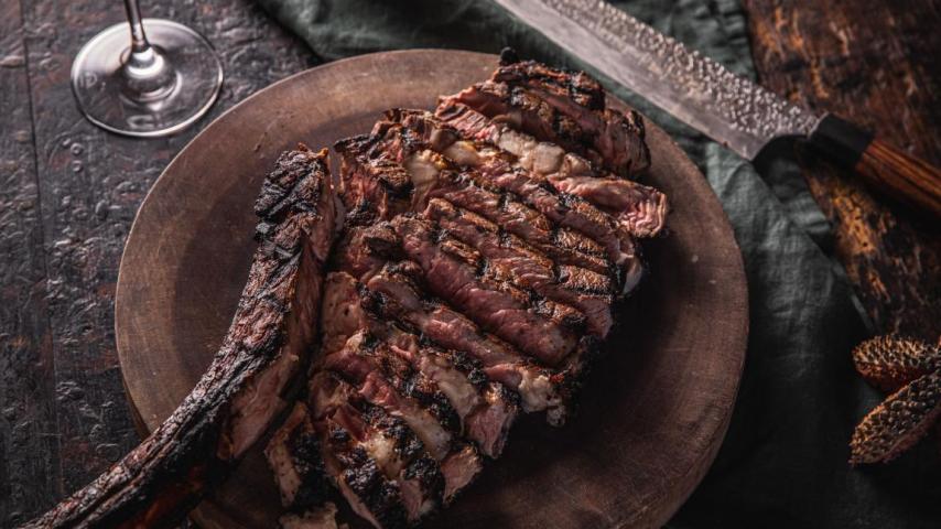 steak on a plate