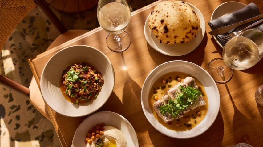 selection of dishes on a table