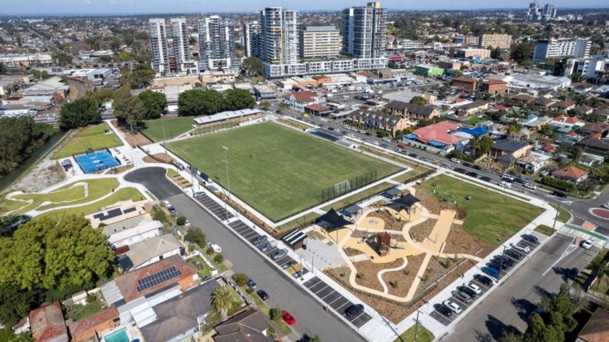 Drone photo of FS Garside park