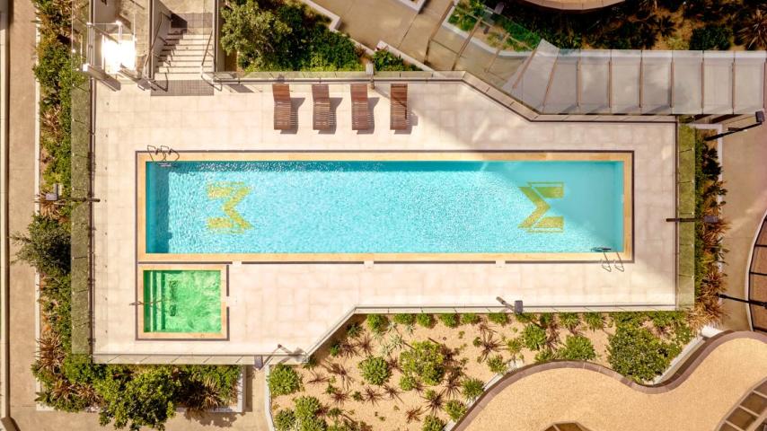 pool view of meriton suites