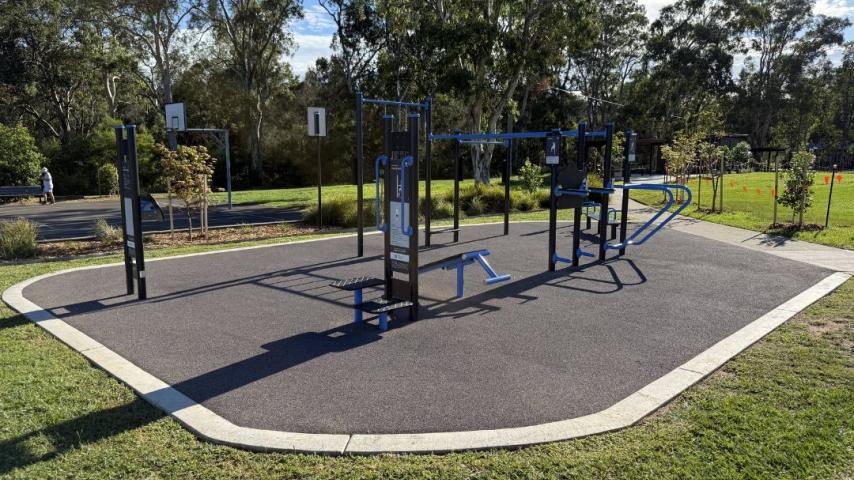 play equipment in the park